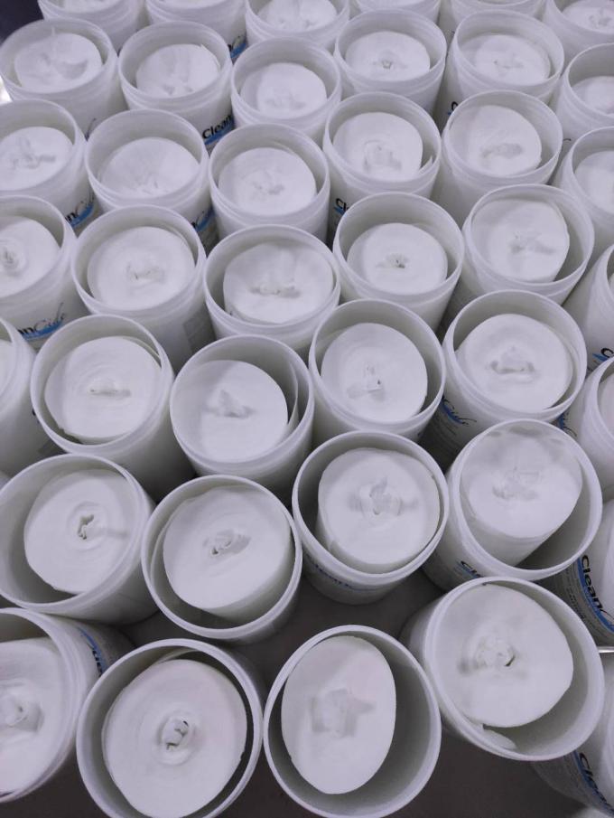 trockenes Abwischen 80pcs für desinfizierenden Feuchtpflegetuch-Hersteller In Canister 9