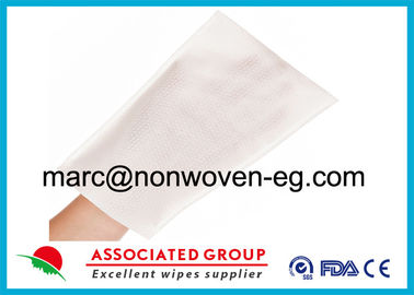 Weich 22 x 15 cm spezieller Spunlace nichtgewebter trockener nasser Gummihandschuh mit Ultraschallschweißen