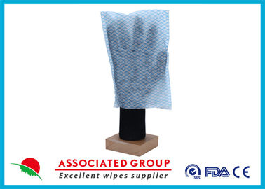 Quadrat-Form 100% der Polyester-Papier-Park-trockene Körper-Reinigungs-Handschuh-35GSM
