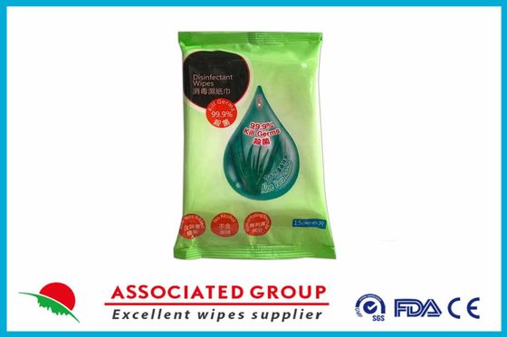 Nicht irritierende Aloe Vera Extract Disinfectant Wet Wipes