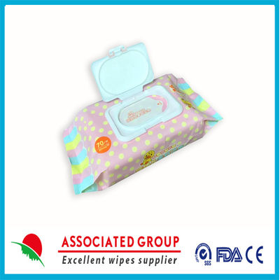 Wasserbasierter Hypoallergenic Baby-Feuchtpflegetuch-Rayon Spunlace-Latex frei