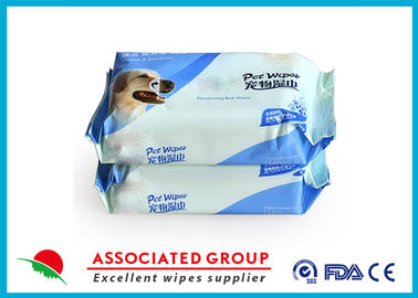 80 PCS geringfügigen Geruch/Unscented-Haustier-Feuchtpflegetücher für das Tatzen-/Körper-Pflegen desodorierend