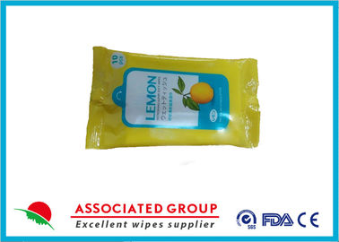 Förderndes verpackendes antibakterielles nichtgewebtes Material Feuchtpflegetuch-Zitronen-Auszug Spunlace