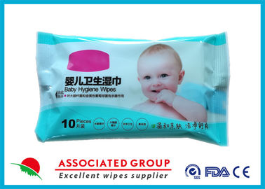 Antibakterielles Wasser-Baby wischt Päckchen mit Sojabohnen-Betriebsbestandteilen ab