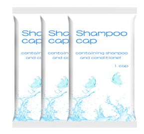 Wegwerf-Rinse Free Shampoo Cap, wasserdichte geduldige Hygiene-Körperpflege-Kappe