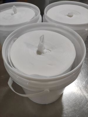 trockenes Abwischen 800pcs für desinfizierende Feuchtpflegetücher im Kanister-Hersteller