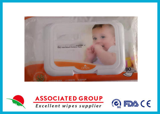Baby-reine Rohwasser-Feuchtpflegetücher für empfindliche Haut und neugeborenes Wasser-Abwischen 80pcs