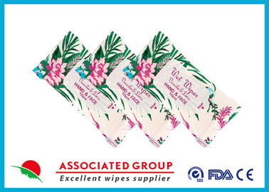 Flavored Feminine Wipes , Feminine Antibacterial Wipes Resealable 10Pcs