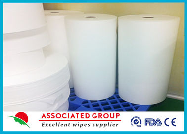 Jumbo Rolls Spunlace Nonwoven Fabric For Wet Wipes Cross Lapping