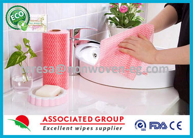 Disposable Fabric Cleaning Wipes Washcloths , Toilet Cleaning Wipes