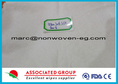 Spunlace Non Woven Fabric / Spunlace Nonwoven Fabric 35gsm 100% Silk
