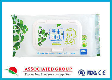 Non - Allergic Baby Wet Wipes Fresh Moist Gentle Health Care Unscented 80 Sheets