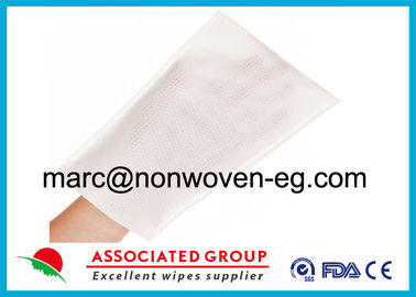 Soft 22 x 15 cm Special Spunlace Nonwoven Dry Wet Wash Glove With Ultrasonic Welding