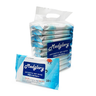 Antiseptic Antibacterial Sanitizing Disinfectant Sterilization Wipes Benzalkonium BZK Wipes