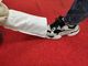 nichtgewebter Schuh 70g, der trockenen Wegwerfhandschuh mit elastischem Rubberband poliert