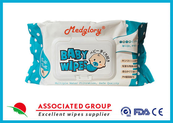 80 Stück Baby-Nasstücher für empfindliche Haut mit Aloe und Vitamin E