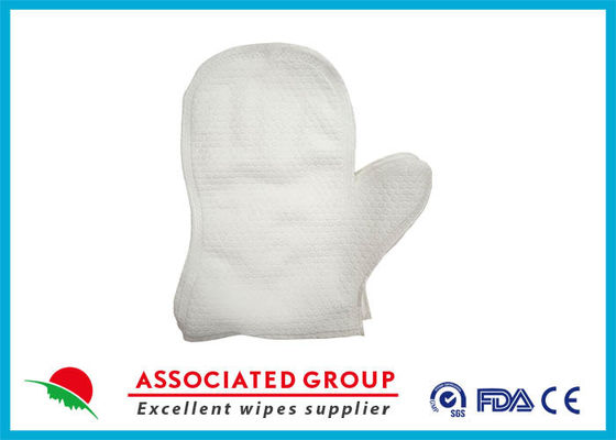 Ultraschallbogen-Nasswaschhandschuh mit Daumen / Keine Spülung Waschhandschuh Waschhandschuh Badewäsche zur Reinigung